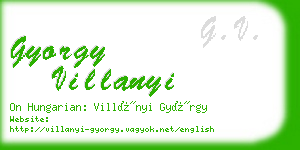gyorgy villanyi business card
